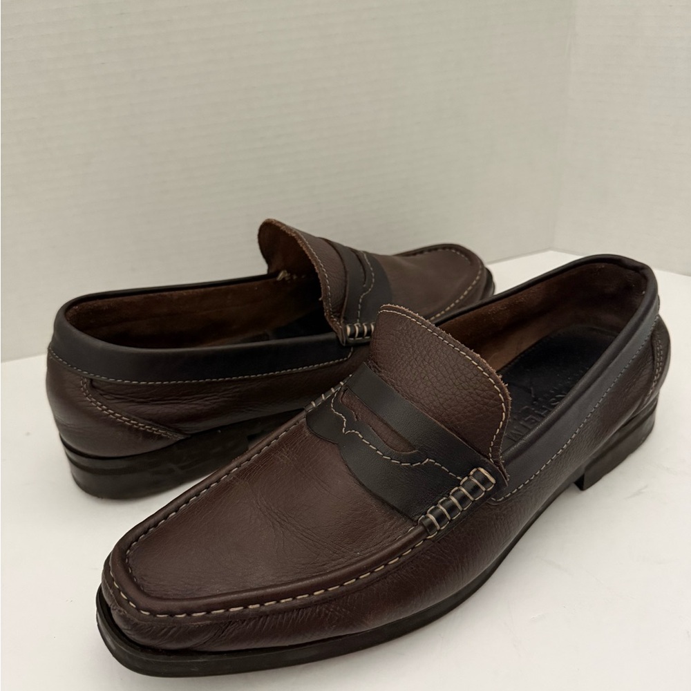 Florsheim Brown Leather Penny Loafers Men’s Size 11 Classic Dress Slip On